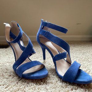 Blue Strap Heels